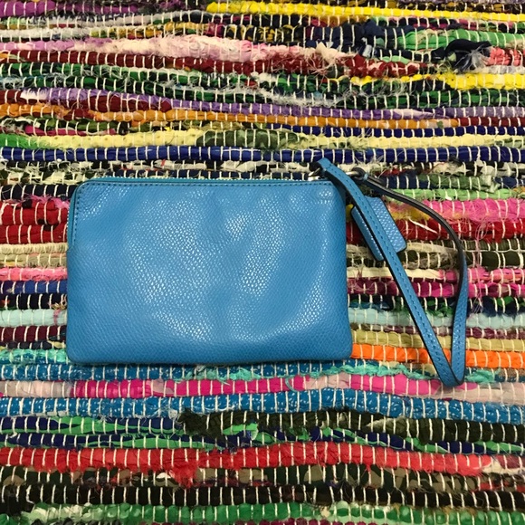 Blue COACH wristlet used! Almost new - Picture 3 of 5